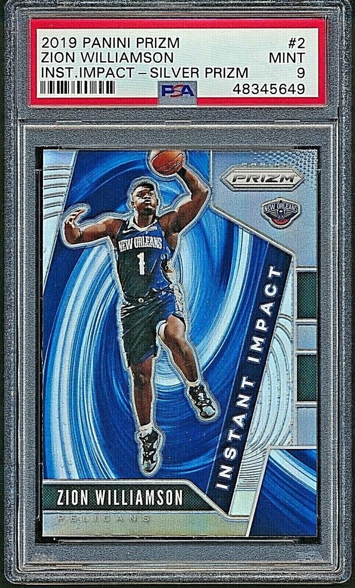 2019 Panini Prizm Zion Williamson RC Rookie Silver Holo PSA