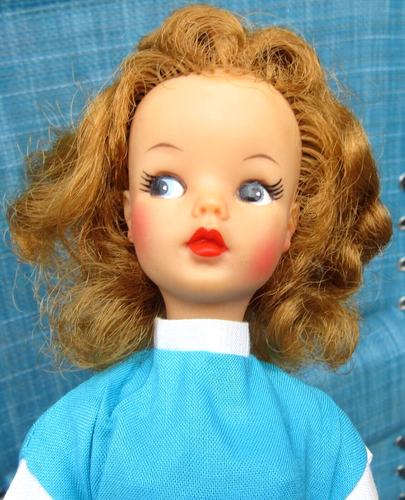 1962~IDEAL~"TAMMY DOLL"~HI-COLOR FACE~BEAUTIFUL CURLY LONG BLONDE HAIR~A+ROMPER - Picture 6 of 7