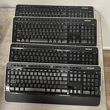 Lot Of 4 Microsoft Wireless Desktop 3050 Keyboard