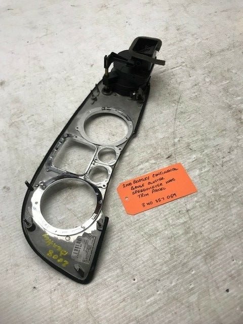08 BENTLEY CONTINENTAL FLYING SPUR WOODGRAIN DASH SPEEDO CLUSTER TRIM 3W0857059