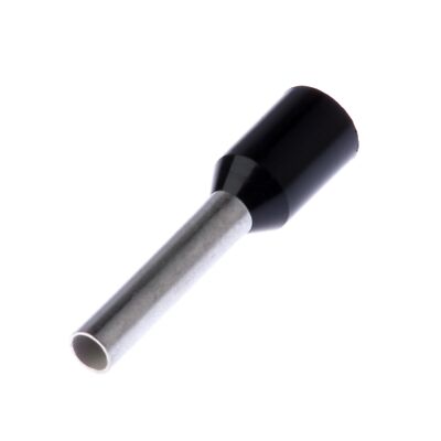 Panduit FSD78-10-D Polypropylene Insulated Ferrules Single Wire Black Din End