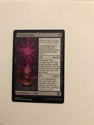 WARLOCK CLASS : Adventures in the Forgotten Realms AFR Magic MtG card; NM black | eBay WARLOCK CLASS : Adventures in the Forgotten Realms AFR Magic MtG card; NM black | eBay