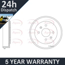 Fits Vauxhall Viva 2015-2019 1.0 Purevue Rear Brake Drum 95245601