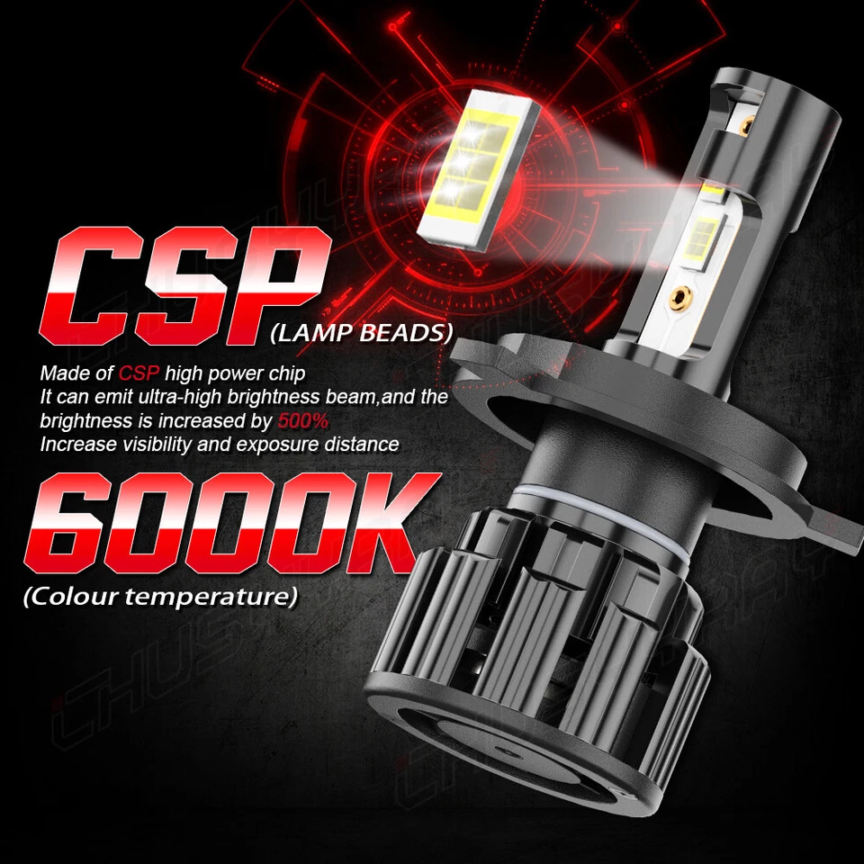 Faro LED blanco brillante para moto de nieve Arctic Cat Jag 340: 1987-1989 EE. UU. Foto 3 de 4