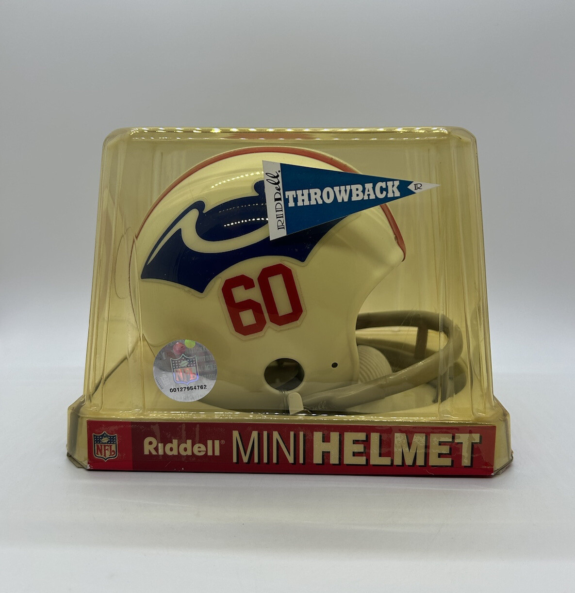 Casco Mini Replica New England Patriots - Edizione Throwback Per Collezionisti