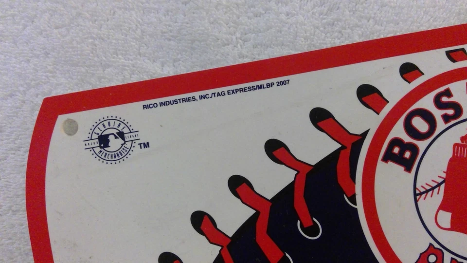 2007 Boston Red Sox Plastic State Shaped Sign 10"x18", MLB Licensed, Pre-Owned - Image 4 of 4