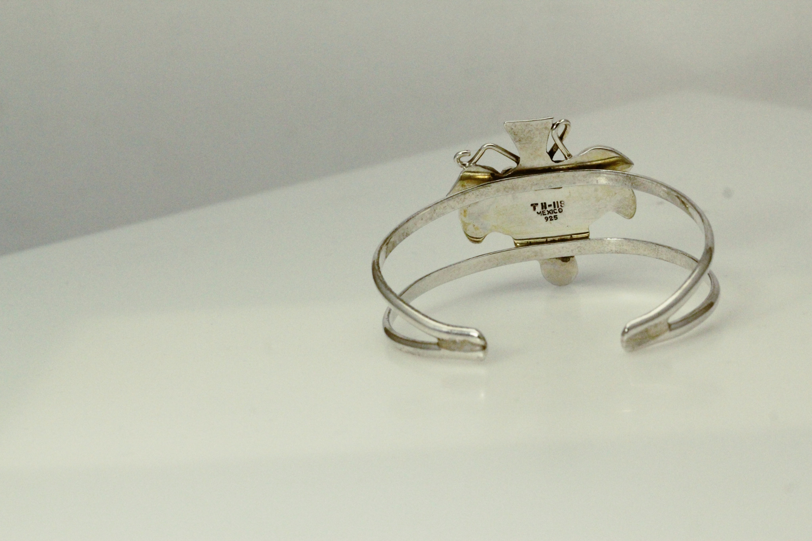 925 Sterling Silver Grape Bundle Cuff Bracelet 27… - image 3