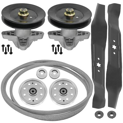 Caltric 618-0427 756-04129 Deck Spindle Blade Pulleys Belt For MTD