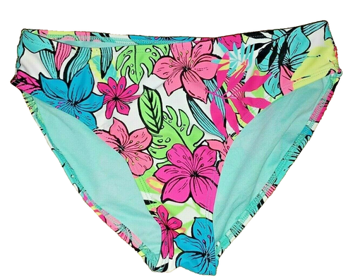 ๐ Girl's Neon Flower XL 14-16 2 Pc NWT New Swim Suit Bathing Bikini Tropical - Picture 4 of 5
