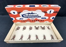 Authenticast Comet Toy Soldiers - Russian Infantry Machine Gunners - Metal