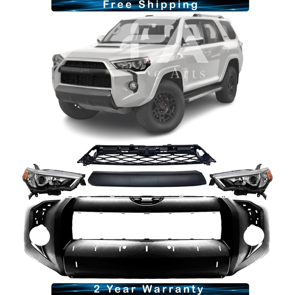 2014-2023 Toyota 4Runner Front Bumper Cover Fascia Grille Assembly