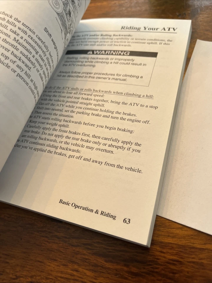 Honda TRX400EX 2006 Sportrax 400EX manual del propietario Foto 4 de 4