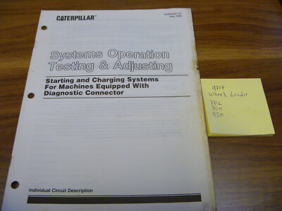 CAT Caterpillar 970F Wheel Loader Start Charge Op Test Service Repair Manual 7PL
