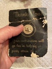 Vintage GOP Republican Elephant Gold Colored Tie Clasp 3/4