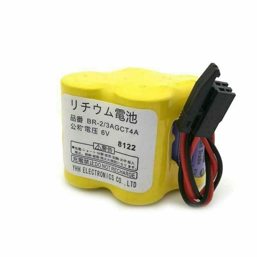 10X BR-2/3AGCT4A 6V PLC Battery For FANUC A98L-0031-0025 CNC Mahine + Black Plug - Zdjęcie 8 z 9