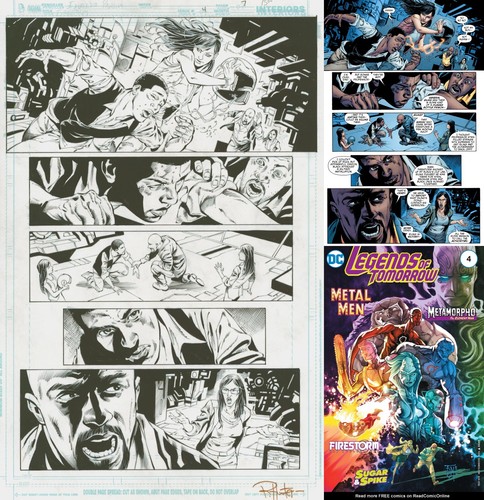 Gerry Conway Firestorm Legends of Tomorrow #4 Pg. 7 Original Kunst Eduardo Pansica