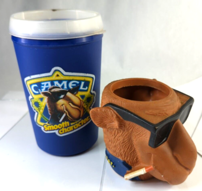 Vintage 1991 Joe Cool Camel Cigarette Can Coda Beer Holder Coozie Koozie, &  Mug