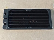 Alphacool NexXxoS HPE ST 30 Full Copper 240mm Dual 120mm Fan Radiator Black.
