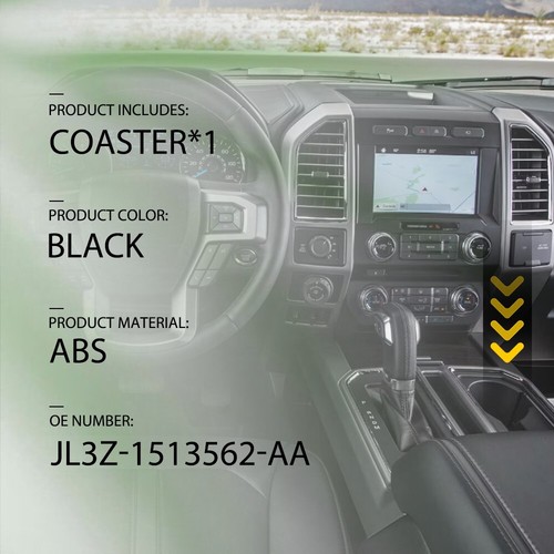 Rear Cup Holder Insert For Black Ford F150 Ford 2017-2021 Expedition 2018-2021 - Picture 8 of 17
