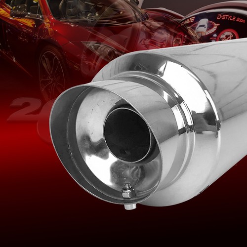 BURNOUT PERFORMANCE STAINLESS STEEL SLANT TIP EXHAUST MUFFLER FOR TOYOTA VW - Picture 3 of 4