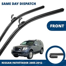 Front Windscreen 24" 19" Flat Aero Wiper Blades Pair for Nissan Pathfinder 05-12