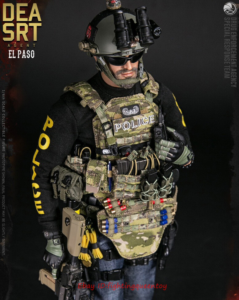 KAN DAMTOYS ELITE SERIES 1/6 EL PASO DAMTOYS (DAM-78063) DEA SRT Special Response Team Agent El