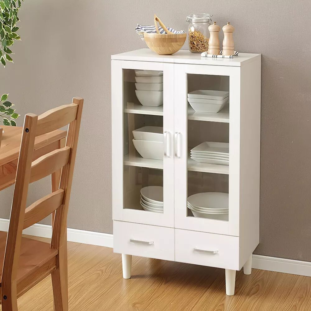 Tall sideboard with shelves deals