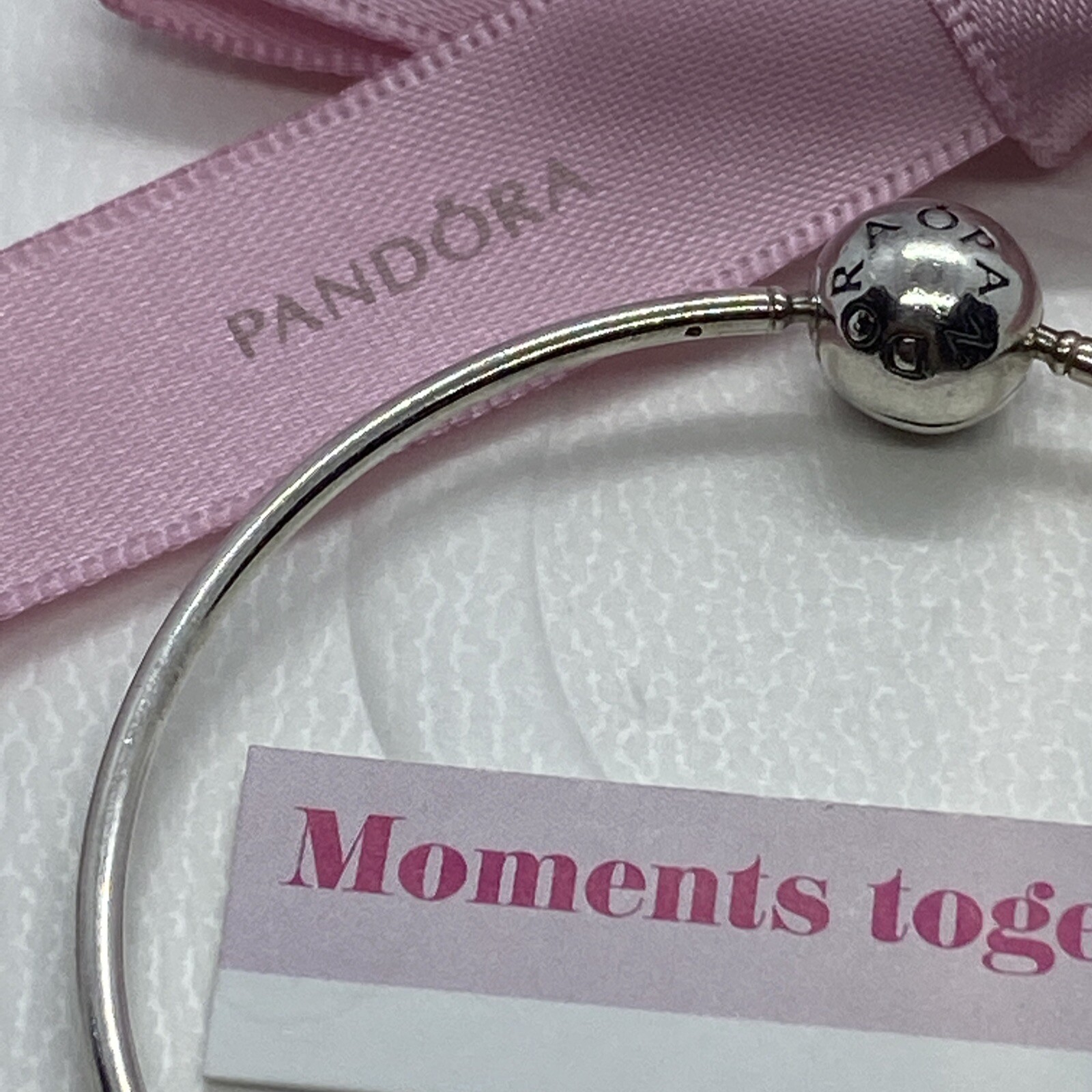Pandora Silver ESSENCE Charm Bangle Bracelet 16cm… - image 3