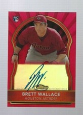 Brett Wallace 2011 Topps Finest Auto Rookie Red Serial #d 1/25 Houston Astros