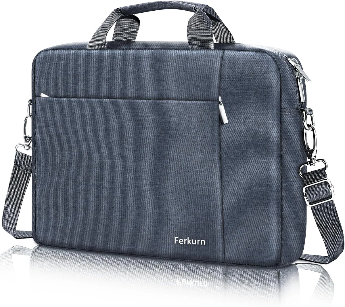 Kinmac Custodia 360° Impermeabile Per Laptop 15-15.6 Pollici - Blu, Con Manico E Tasca, Compatibile MacBook Pro 16, Dell Inspiron 15 - 4
