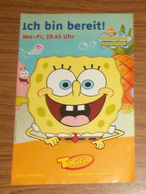Seltene Werbung Super RTL TOGGO - SPONGEBOB SCHWAMMKOPF - Ich bin bereit! 2003