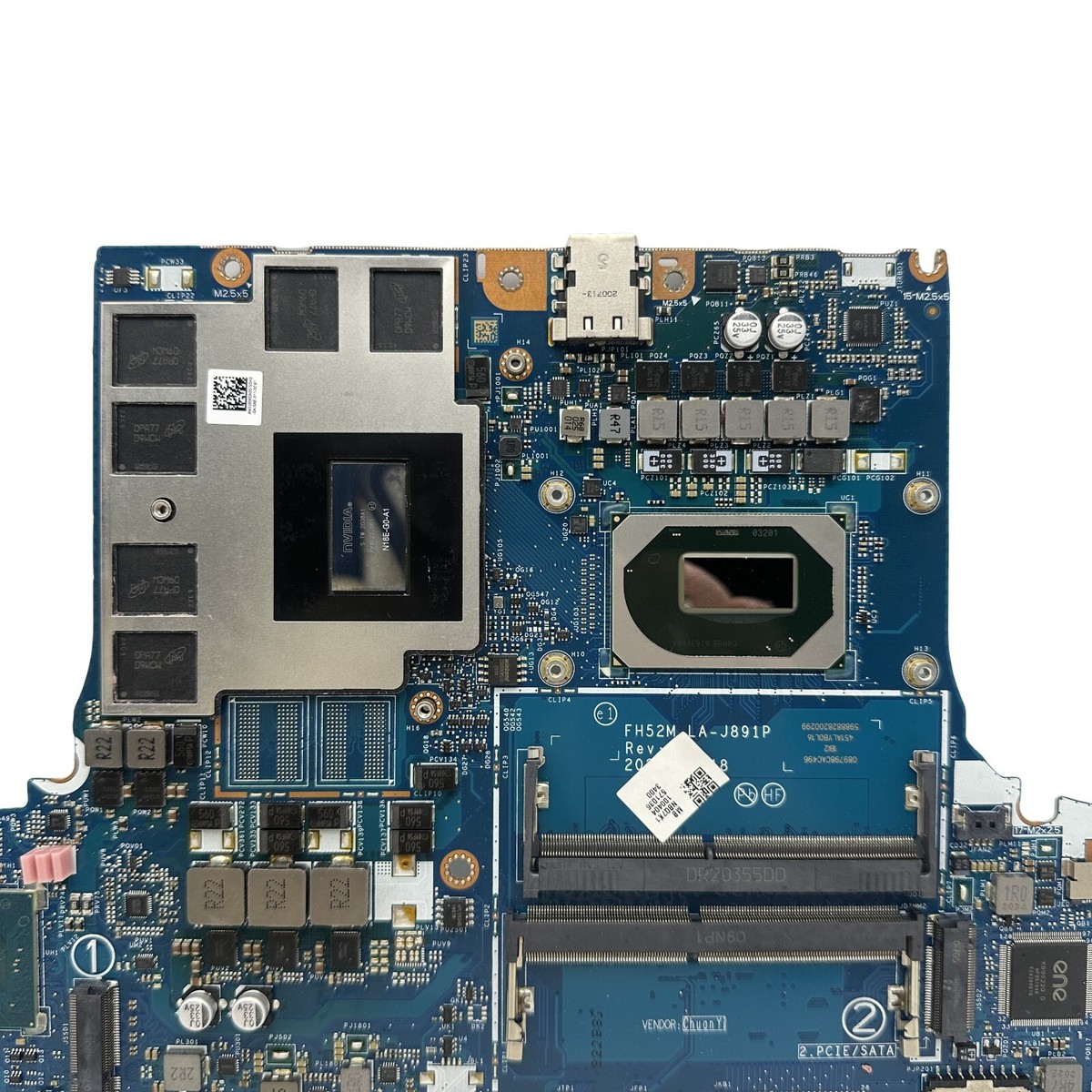 FH52M LA-J891P For Acer Nitro 5 AN515-55 Motherboard i7-10750H