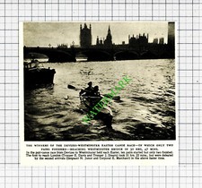 E Davis J Stearn N Junor Corporal E Marchant Canoe Race  - 1953 Small Cutting