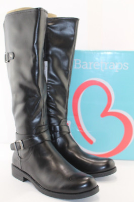 BARETRAPS Carmella Side Zip Knee High Riding Boots Shoes BLACK Size 8 M NEW