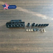 Black 5 Port Car Vacuum Block Intake Manifold Kit Fuel Gas Wastegate Turbo Boost