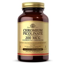 Solgar Chromium Picolinate 200 mcg 180 Vegetable Capsules