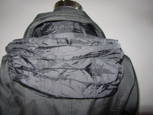 Woolrich Kurzmantel/Trenchcoat Gr. L schwarz / integrierte Kapuze im Kragen neuw - Bild 6 von 9