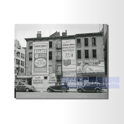 New York City 1939 First Ave & East 62nd St - Advertising , Vintage Photo Print