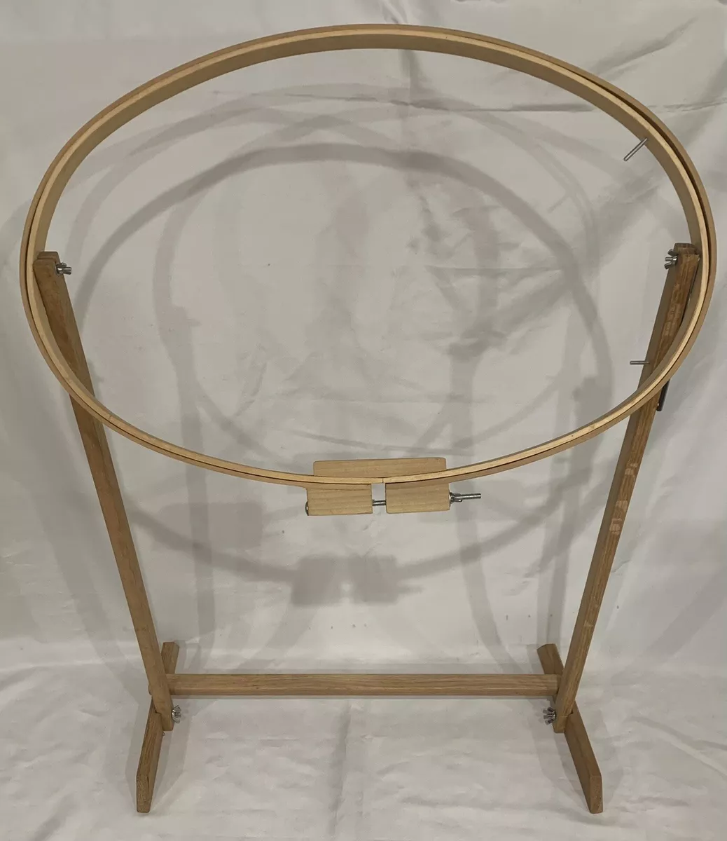 Gibbs Mfg Co Quilting Hoop, Round, with Stand Made in USA 22”