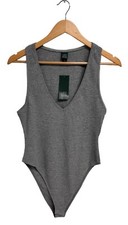 Wild Fable women's top bodysuit heathered gray size M