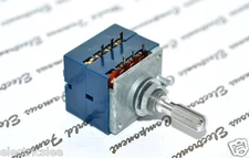 1pcs - ALPS RK27 100KMN Balance Dual Potentiometer Knurled - JAPAN RK271122004F