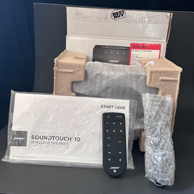 Bose SoundTouch 10 Wireless Music System Speaker Instructions Remote Black