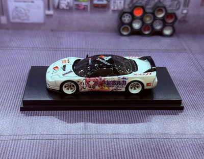 Hot Wheels Acura NSX Initial D 1990 1:64 White/Black Diecast Car w/ Case/Stand