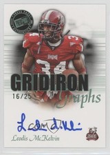 2008 Press Pass SE Gridiron Graphs Green 16/25 Leodis McKelvin #GG-LM Auto 0b2