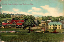 Postcard Mountain Lake Park Station Lock Lynn Maryland Divided Back Posted 1916