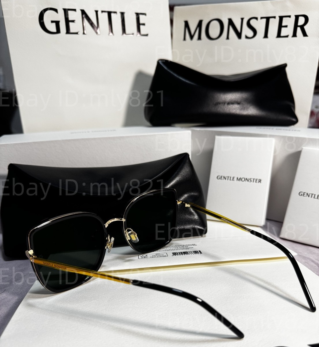 GentleMonster Sunglasses Bi Bi 01 Black Frame Black Lenses | eBay