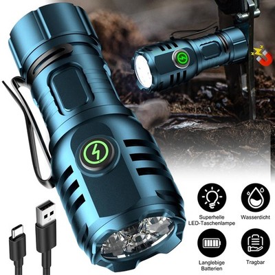 Taschenlampe Flashlight LED Handlampe Aufladbar Klein Superhelle für Haushalt