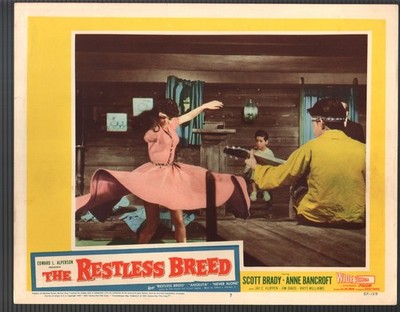 Restless Breed-Lobby Card-#7-1957 Scott Brady-Anne Bancroft