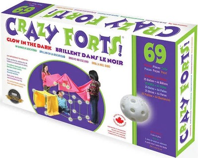 Crazy Forts Glow in the Dark, 69 Teile, Fort Bausatz für Kinder BESCHÄDIGTE BOX