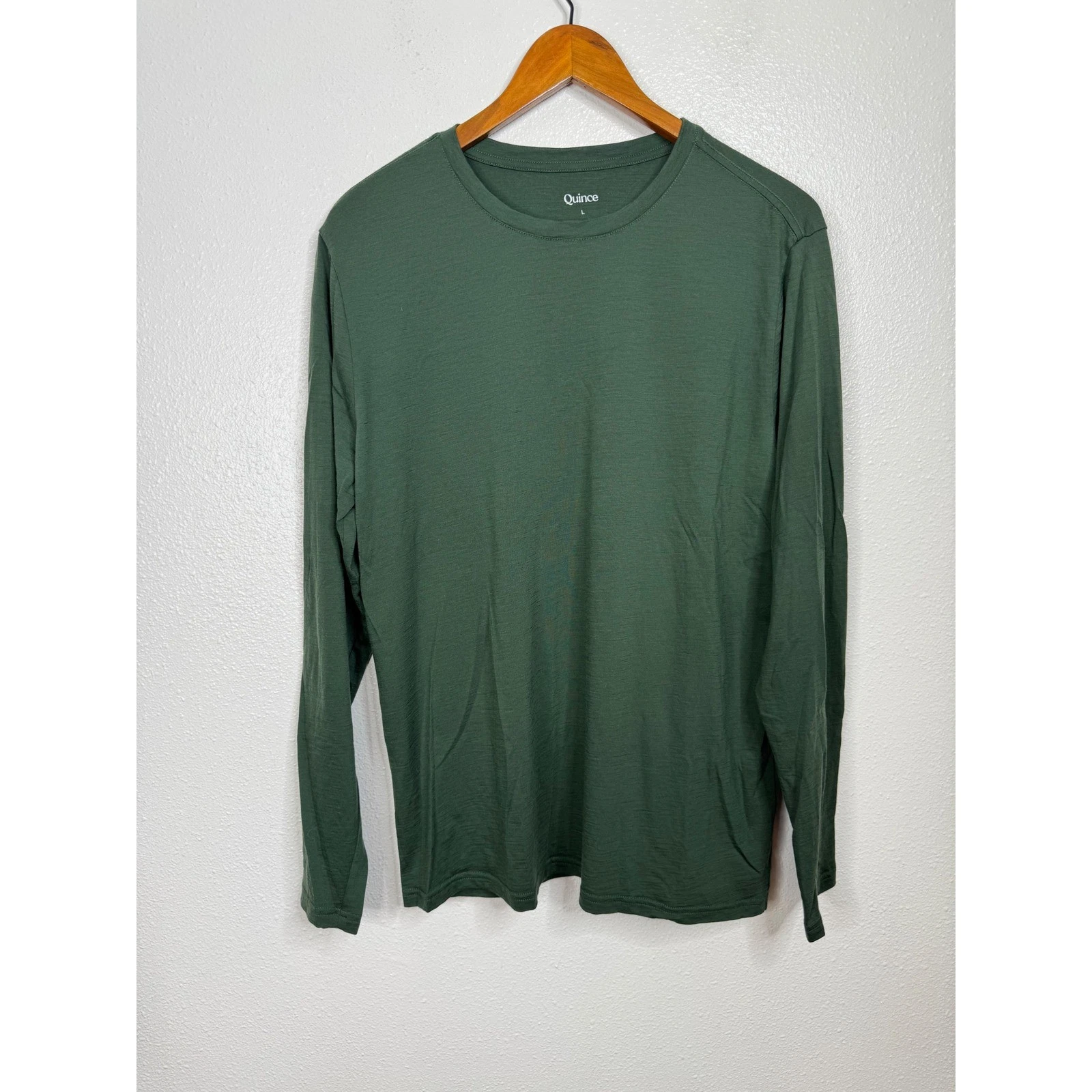 Quince 100% Merino Wool All-Season Long Sleeve Base Layer Tee Size Large